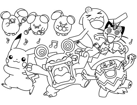 Pokemon coloring pages 